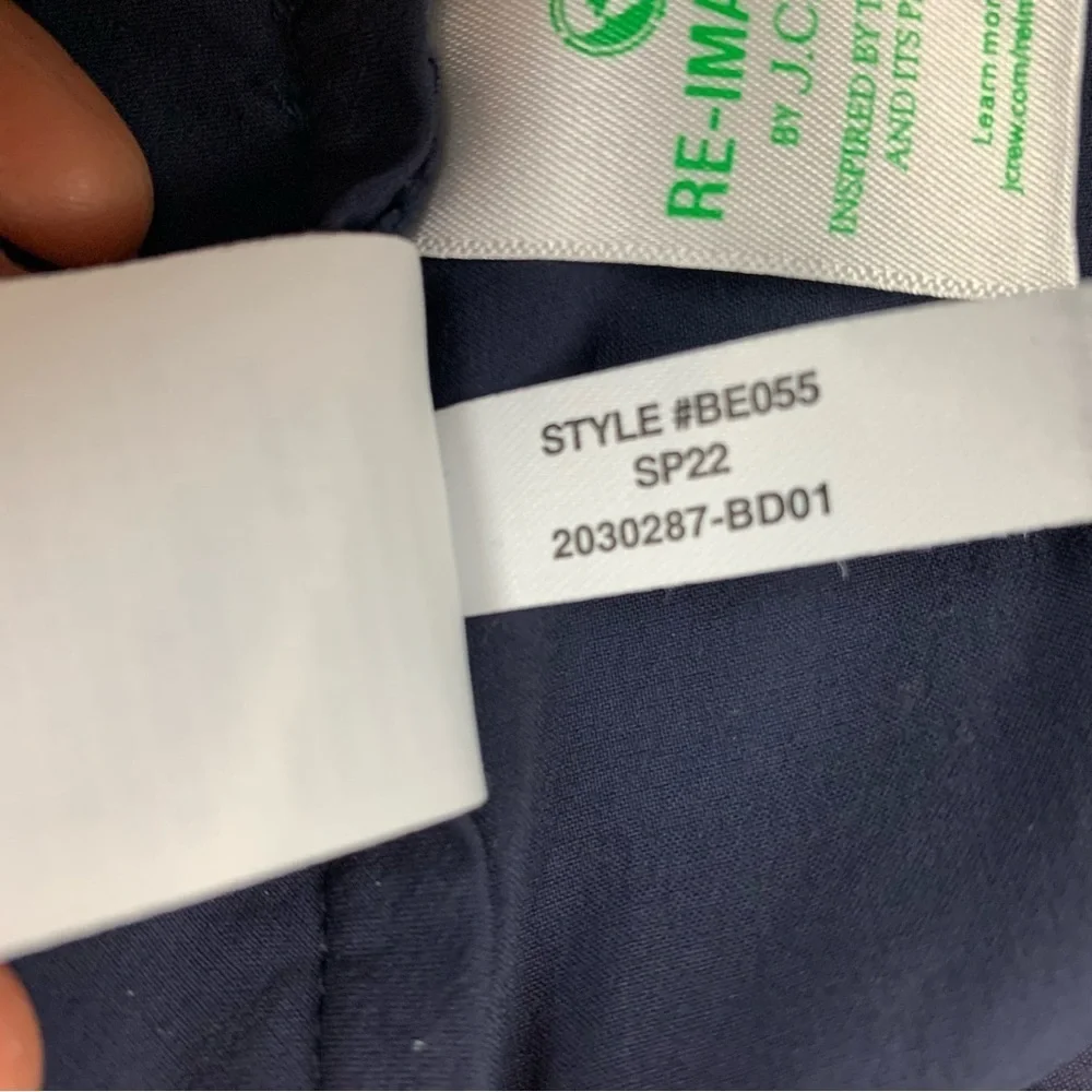 Men's J. Crew Navy 9” Tech Shorts Sz 32